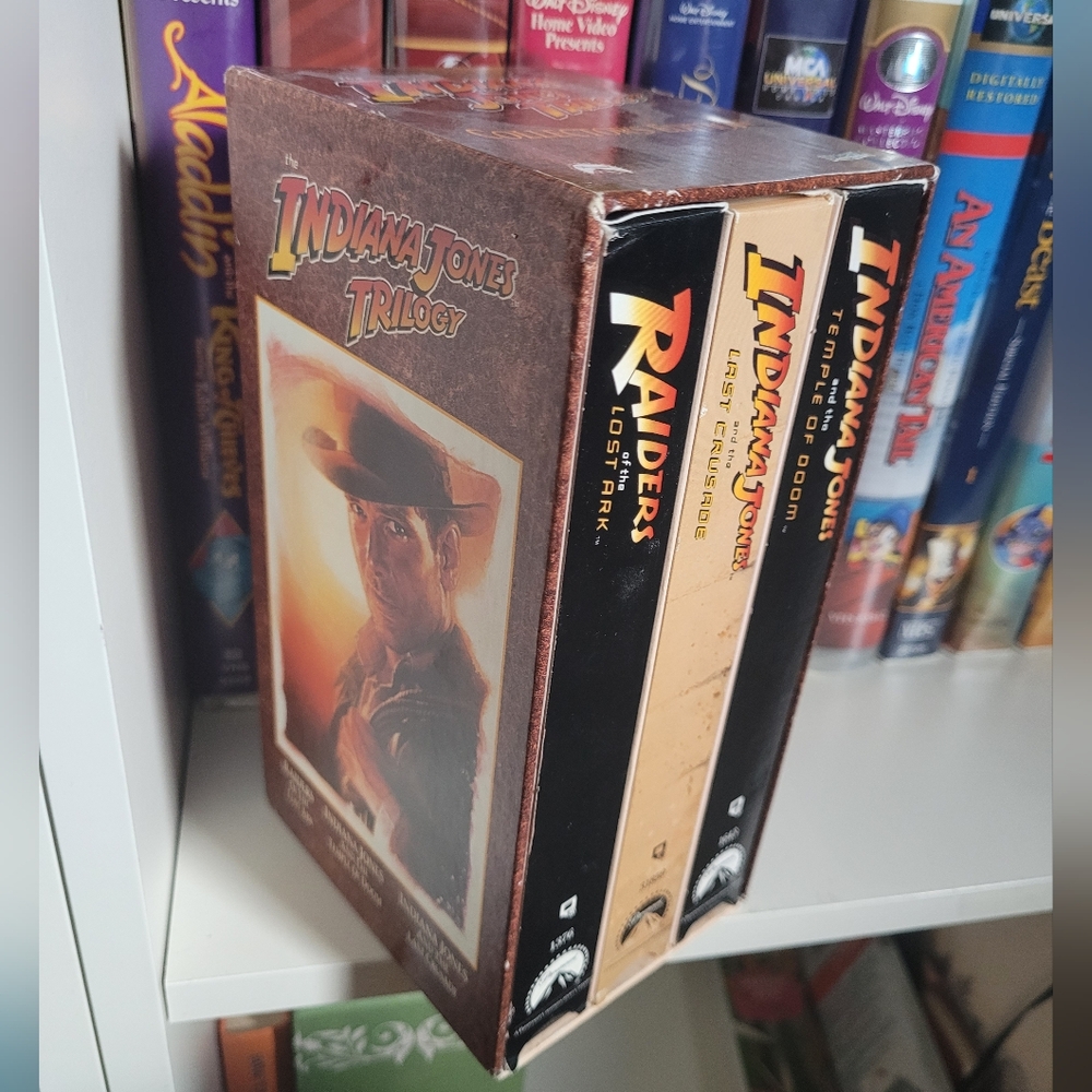 Indiana Jones Raiders of the Lost Ark Trilogy VHS Collection |1989 Box Set